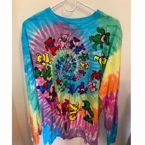 Liquid Blue Grateful Dead Spiral Bears T-shirt
